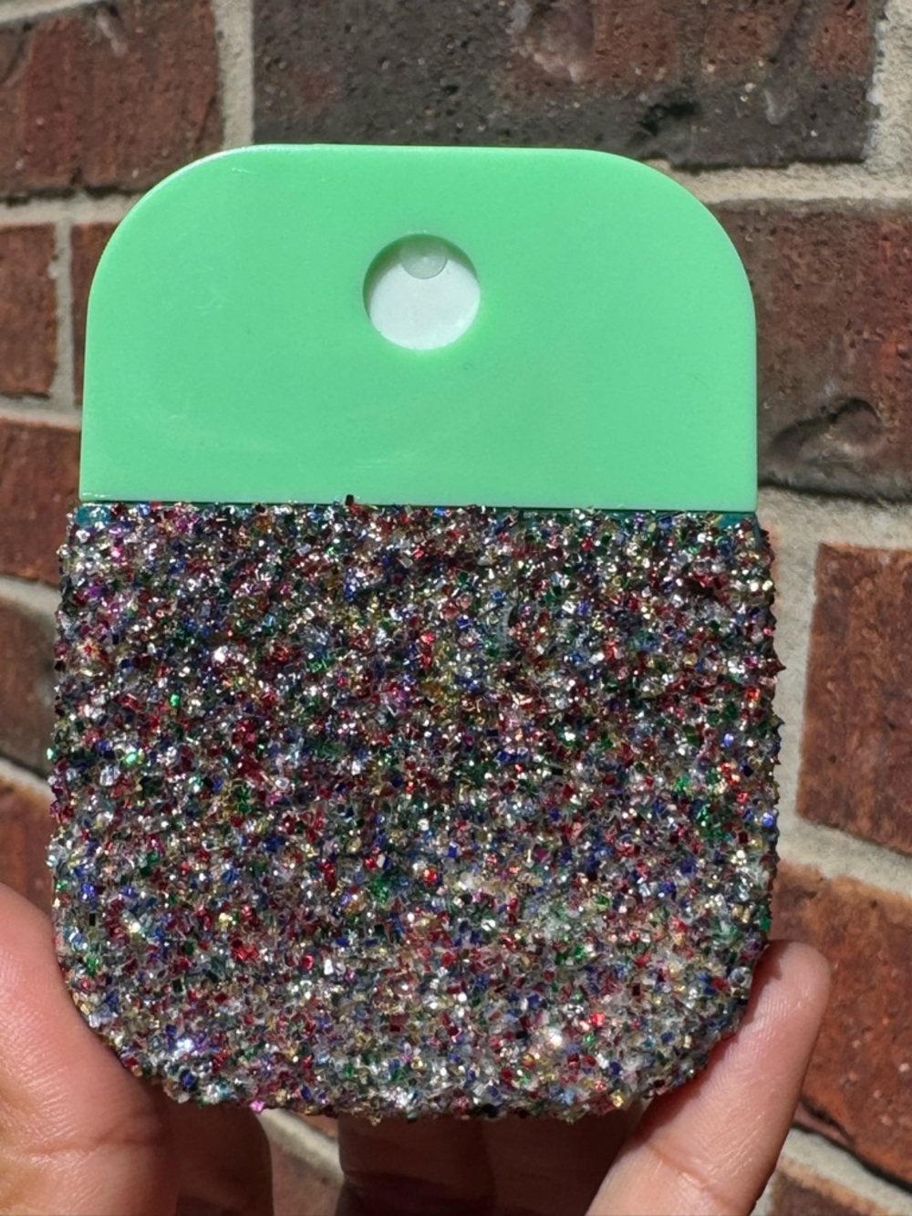 Glitter Mint Green Handheld Container